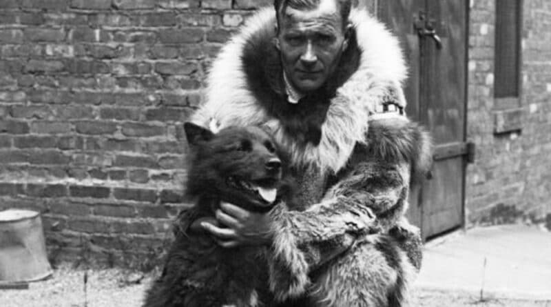 Nella foto, Gunnar Kaasen e Balto, i due più famosi eroi della “Serun run” del 1925 in Alaska