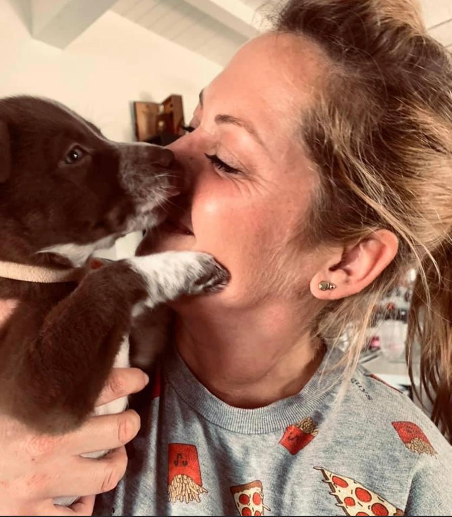 Elisa Pawee con il suo Border Collie