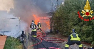 Incendio in cascina a Lodi: muoiono sette cani da caccia tra le fiamme